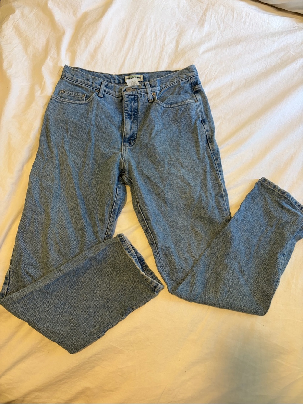 Vintage Guess Jeans - High-Rise Women's, Light Blue, Size 30